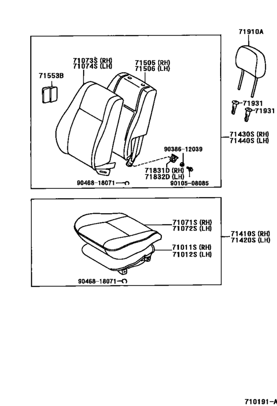 Front Seat & Seat Track