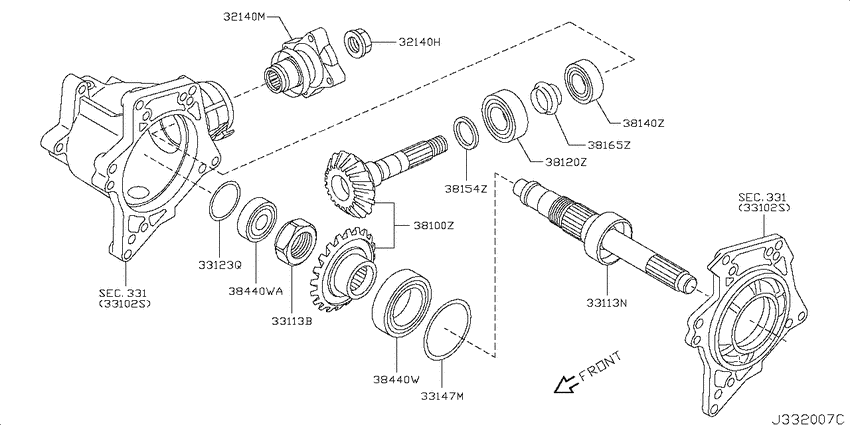Transfer gear