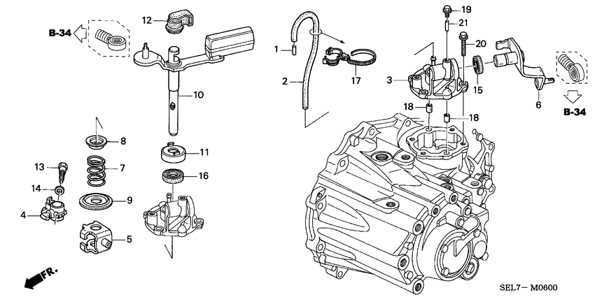 Shift lever/shift arm