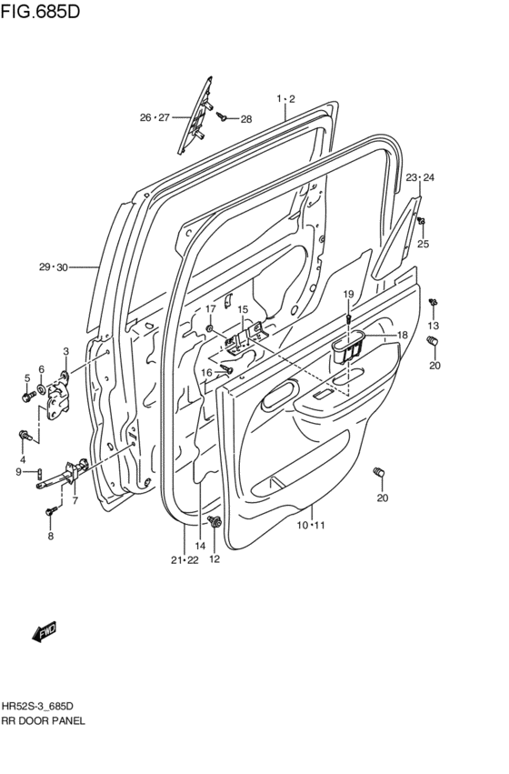 rear door panel