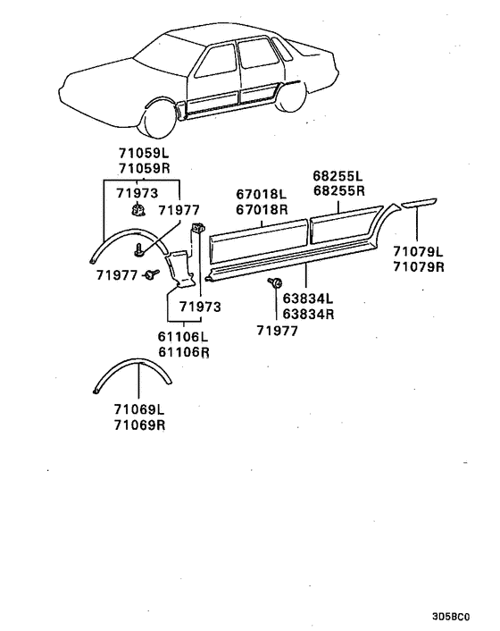 Side garnish & moulding