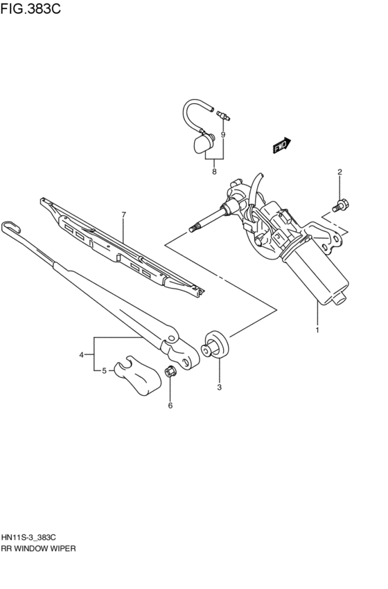 rear wind windshield wiper