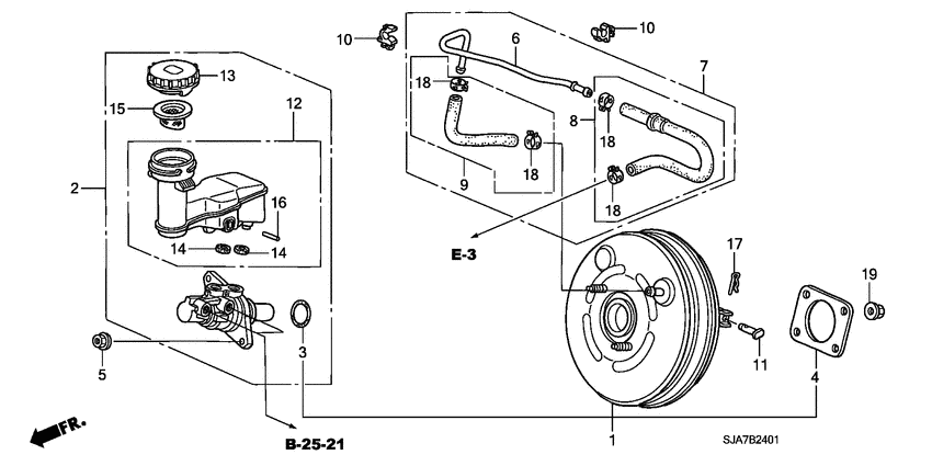 Brake master cylinder/ master power