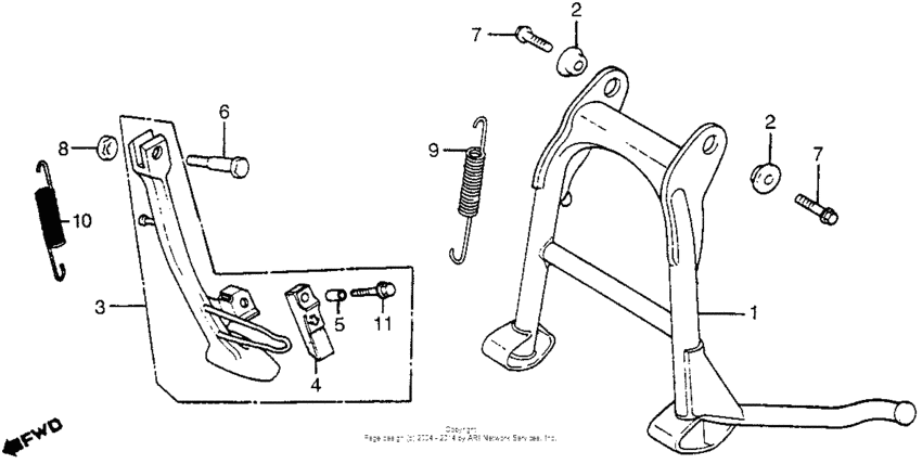 Side stand + main stand