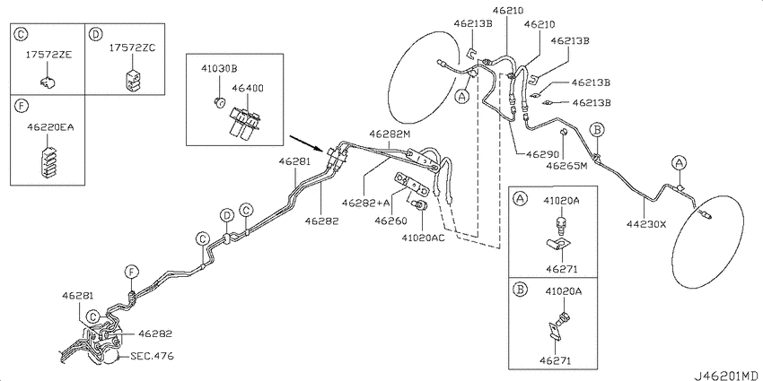 Brake piping & control