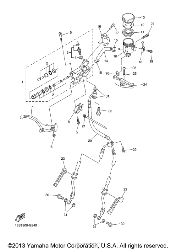 Front master cylinder