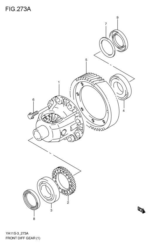 フロントデファレンシャルギヤ