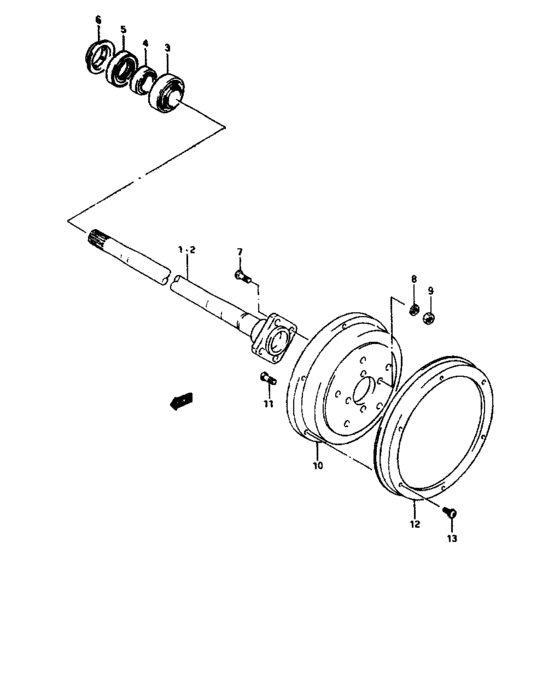 Rear axle