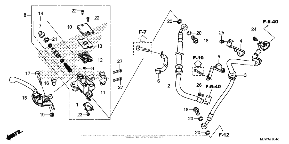 Front Brake Master Cylinder (Cbr500Ra)