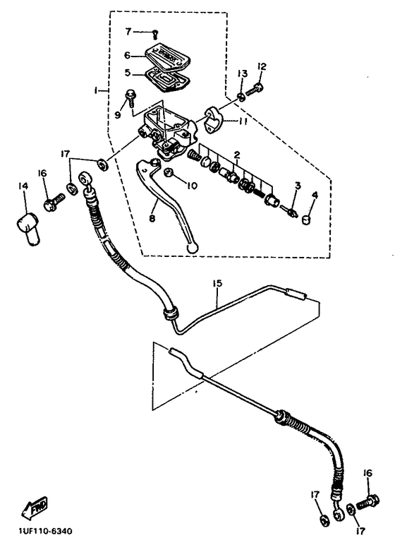 Front master cylinder 2