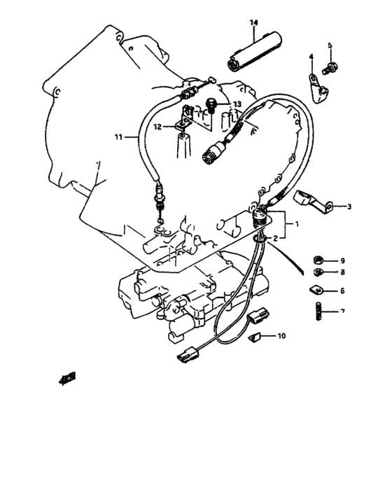 At solenoid harness and control cable