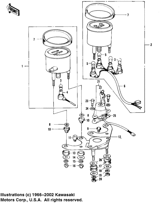 Meters/ignition switch