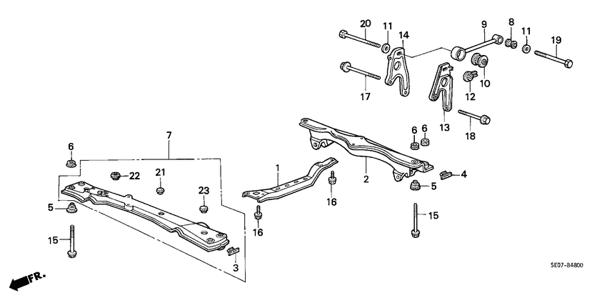 Torque rod/front beam