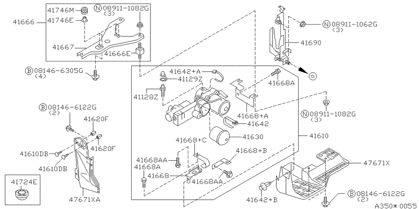 Transfer control parts