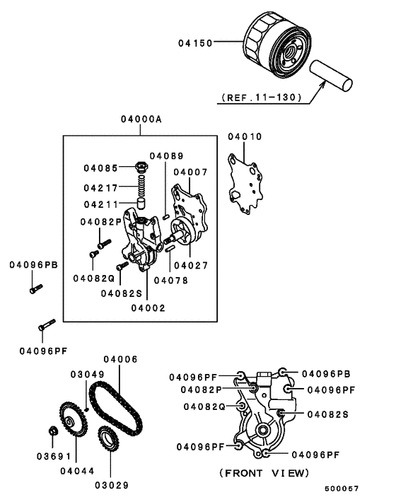 Oil pump & oil filter