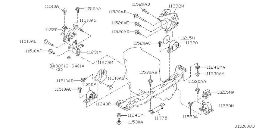 Engine & transmission   mounting