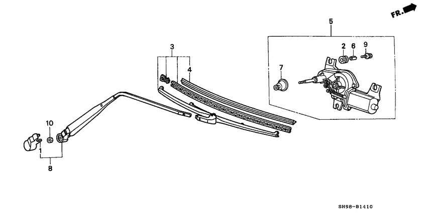 Rear wiper