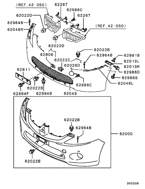Front bumper & support