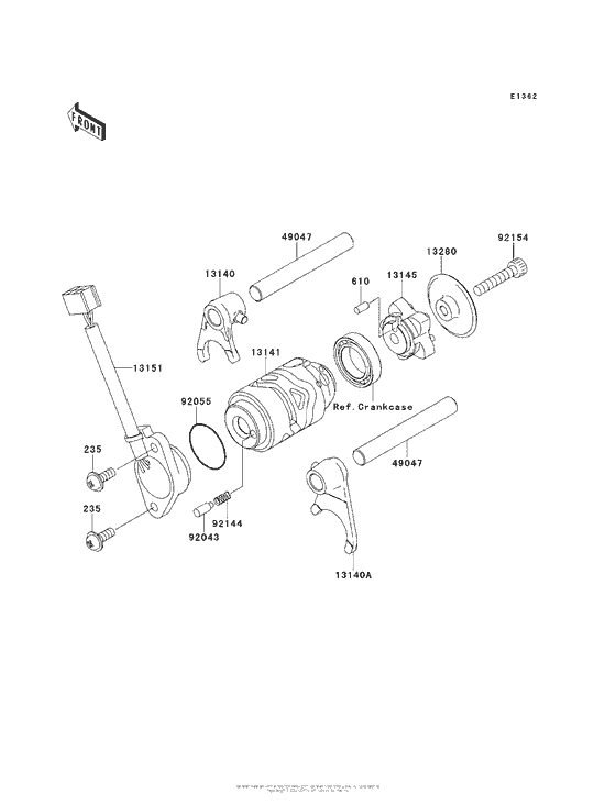 Gear Change Drum/shift Fork(S)
