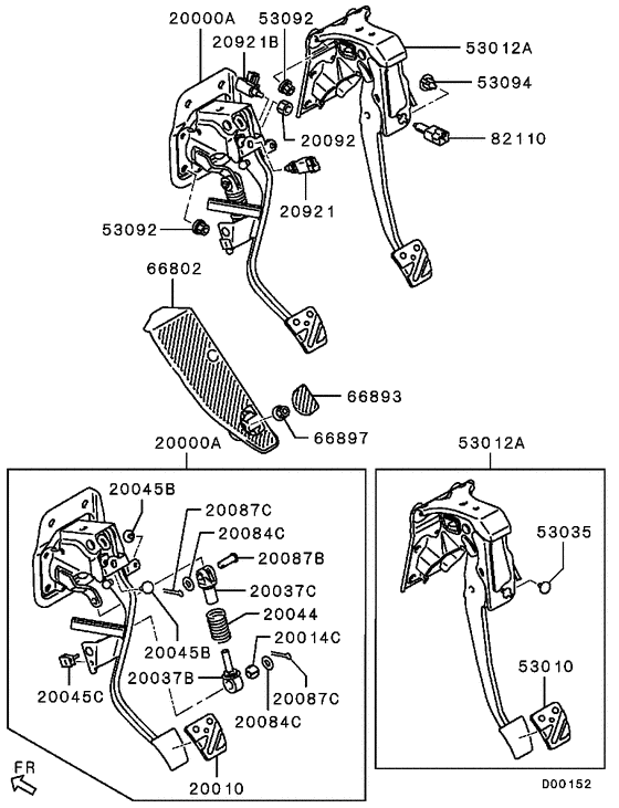 Brake & clutch pedal