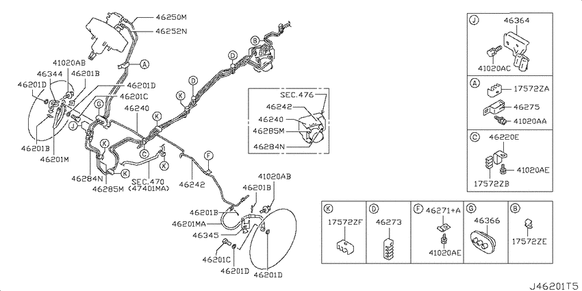 Brake piping & control