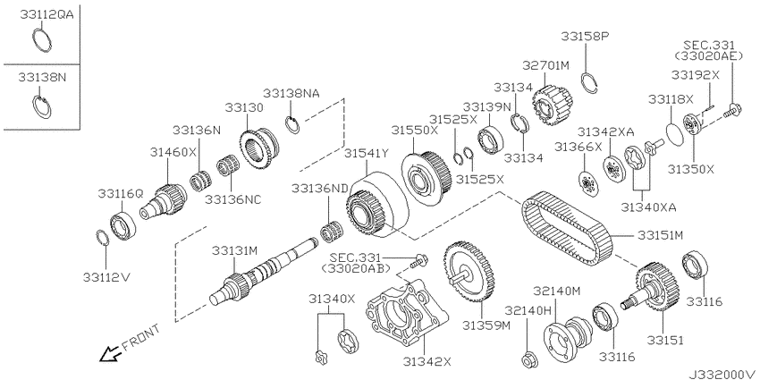 Transfer gear