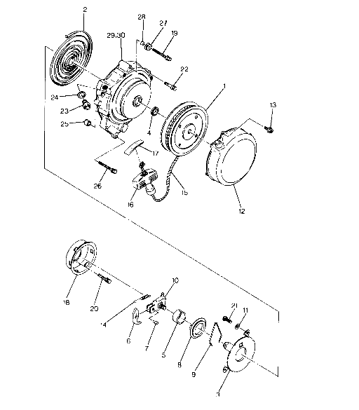 Recoil starter assembly