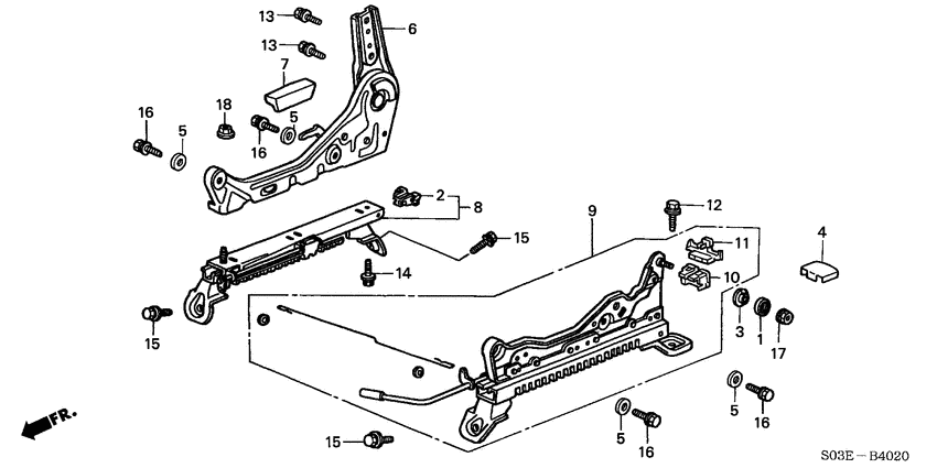 Front seat components