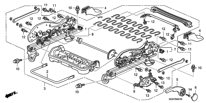 Front seat components