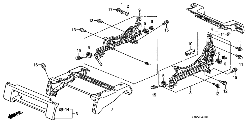 Front seat components