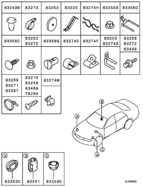 Wiring & attaching parts