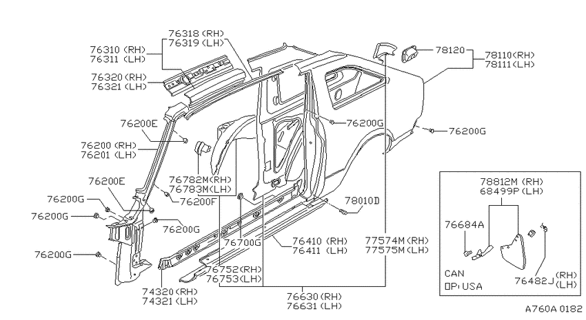 Body side panel