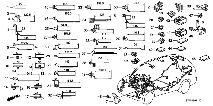 Harness band/bracket