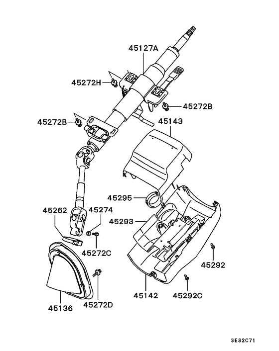 Steering column & cover