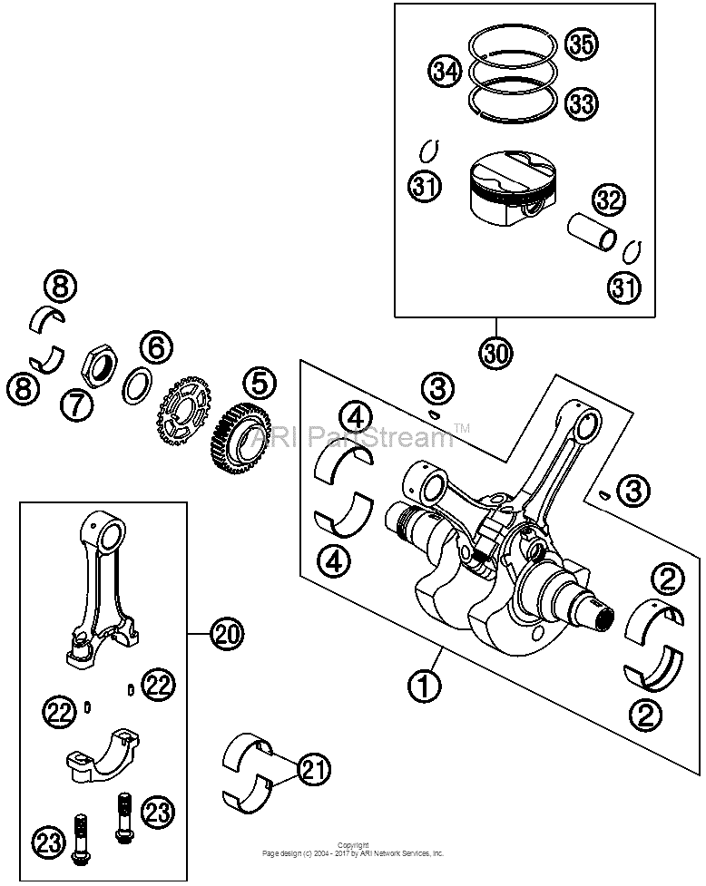 Crankshafft, Piston