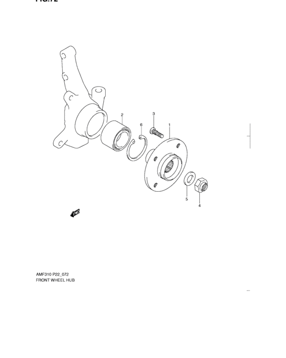 Front wheel hub