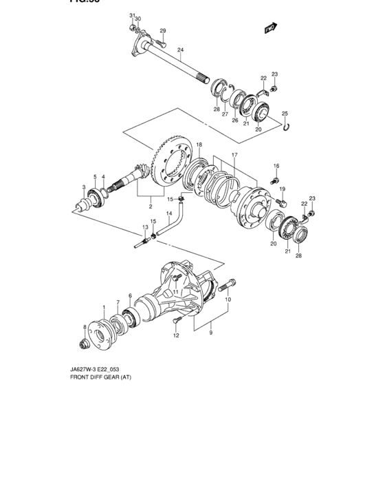 Front diff gear