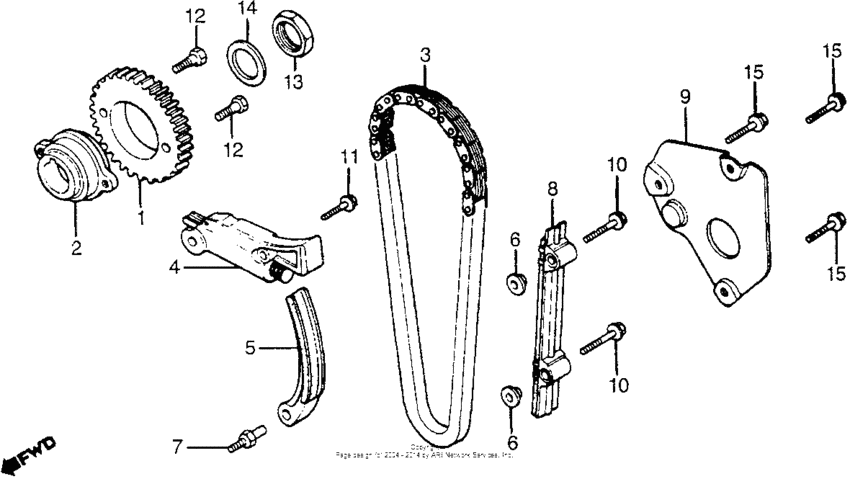Cam chain + tensioner
