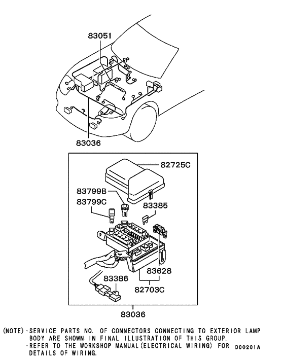 Wiring & attaching parts