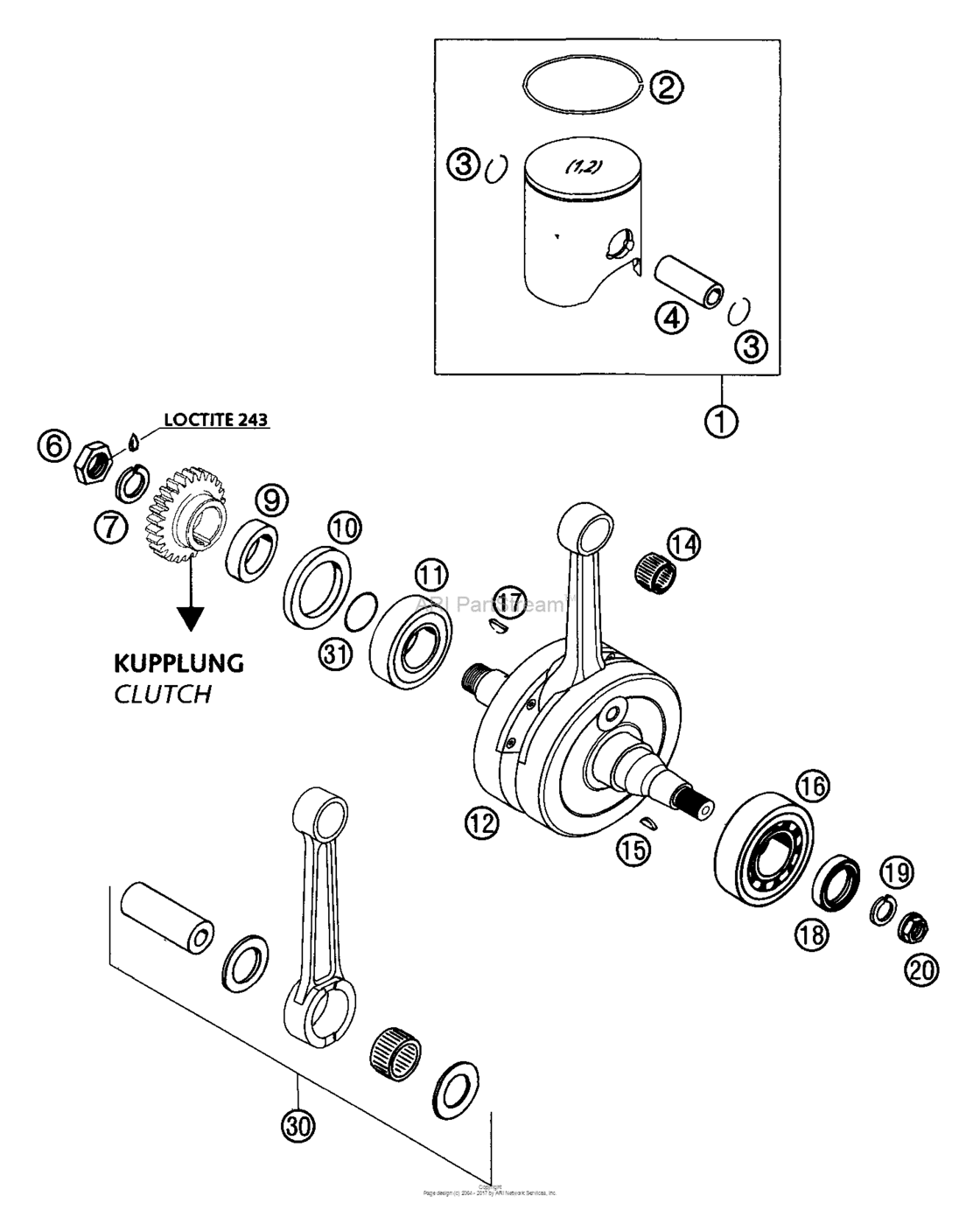 Crankshaft, Piston