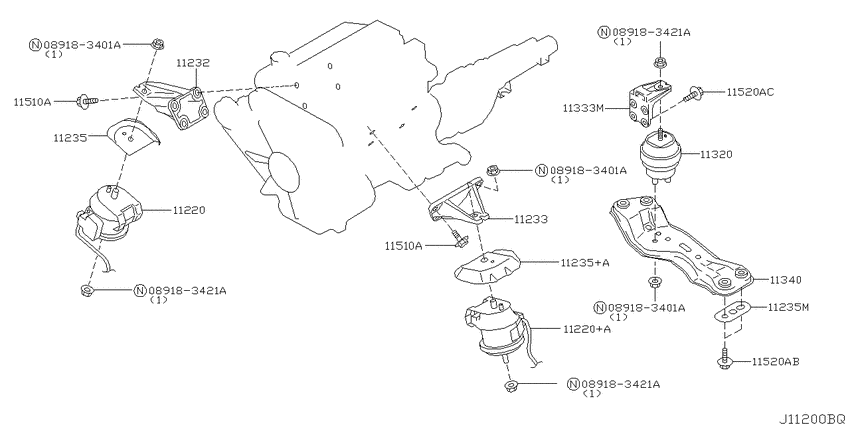 Engine & transmission   mounting