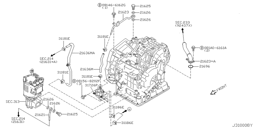Auto transmission,transaxle & fitting