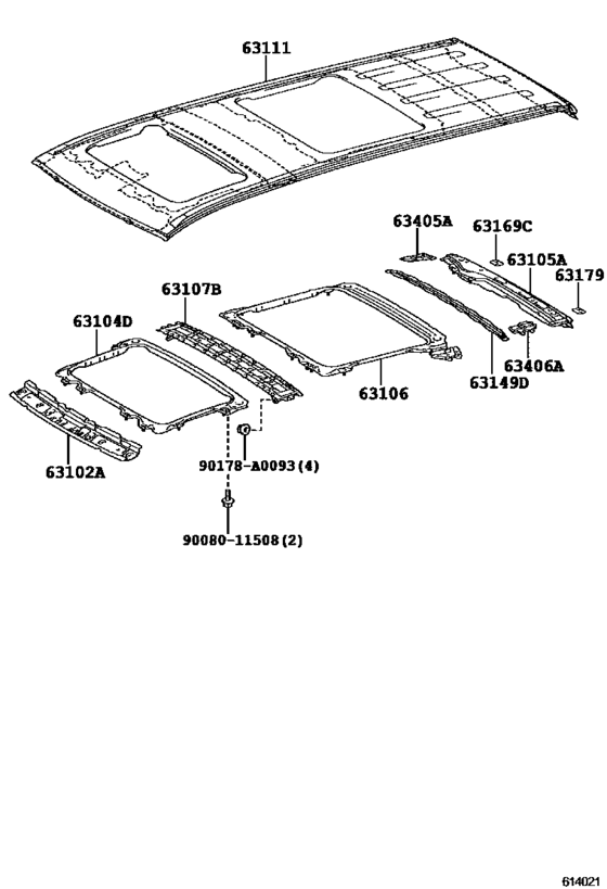 Roof Panel & Back Panel