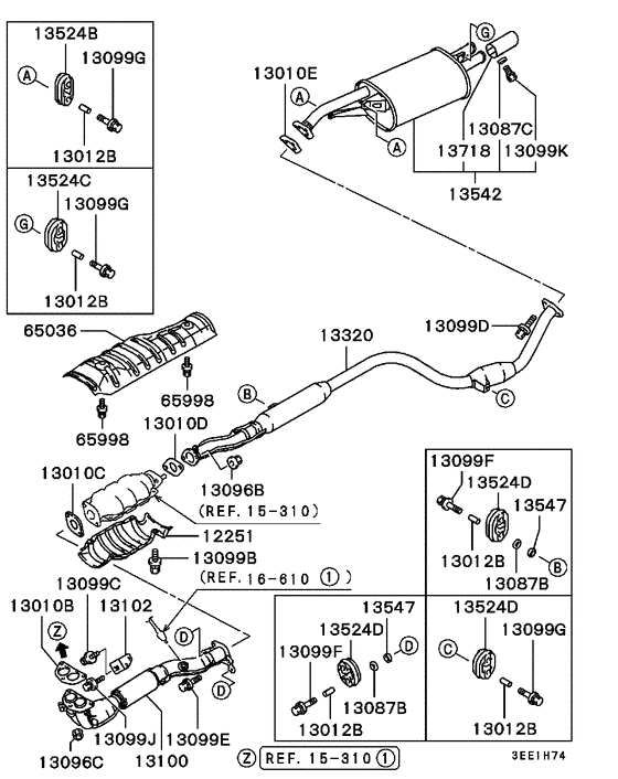 Exhaust pipe & muffler