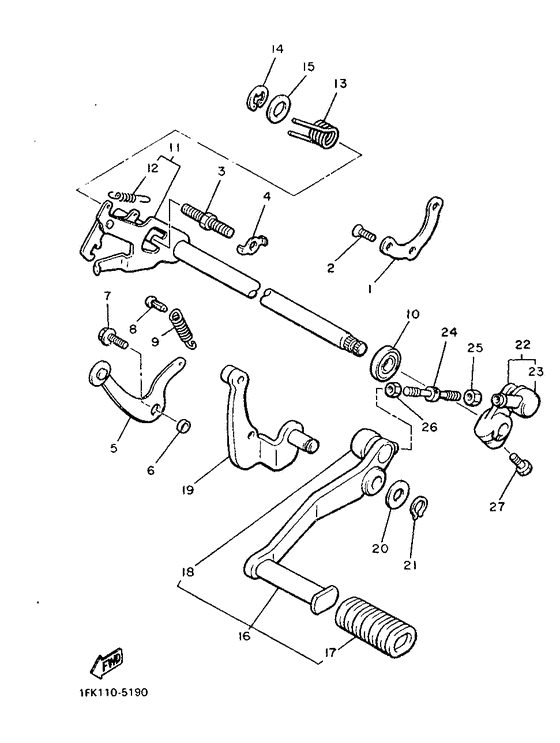 Shift shaft