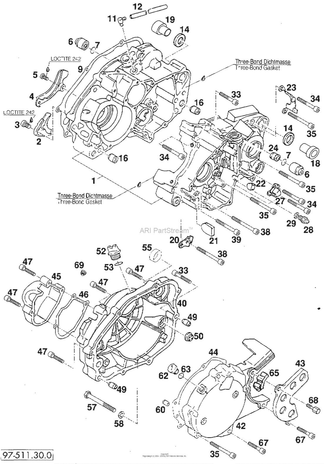 Engine Case, Clutch Cover