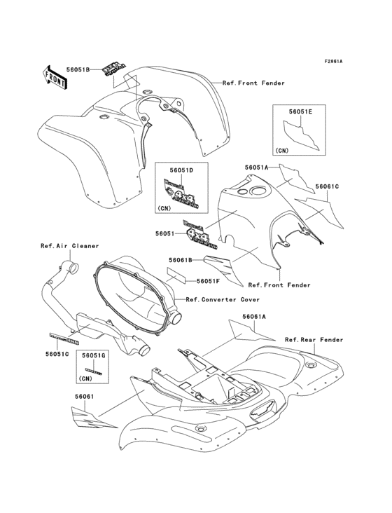 Decals(red)(kvf400-a1)