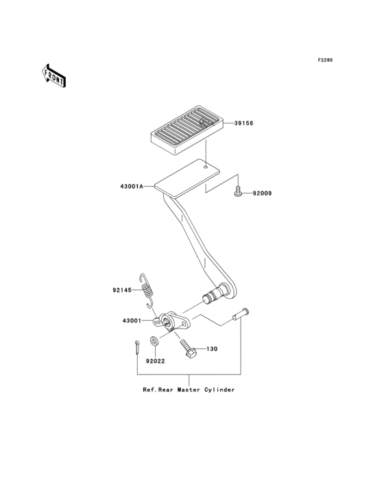 Brake pedal/torque link