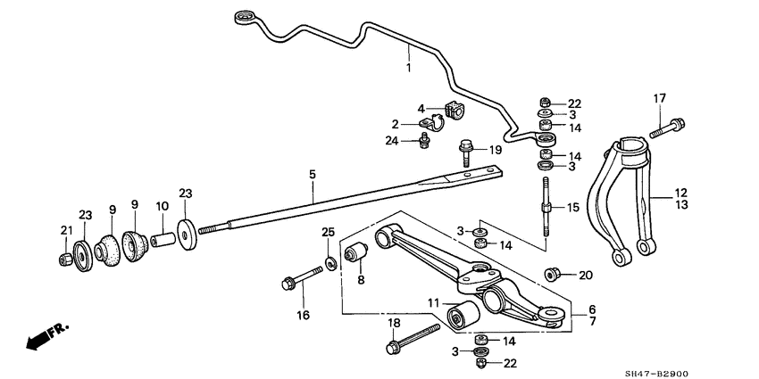 Front stabilizer/ front lower arm