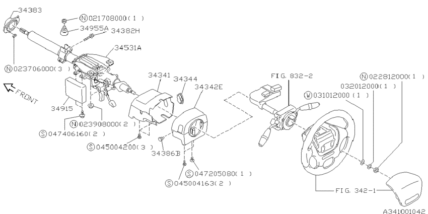 Steering column